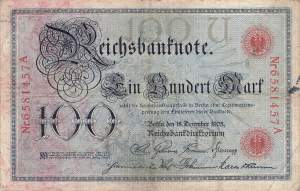 100 Mark 1905 Ro23b U/A